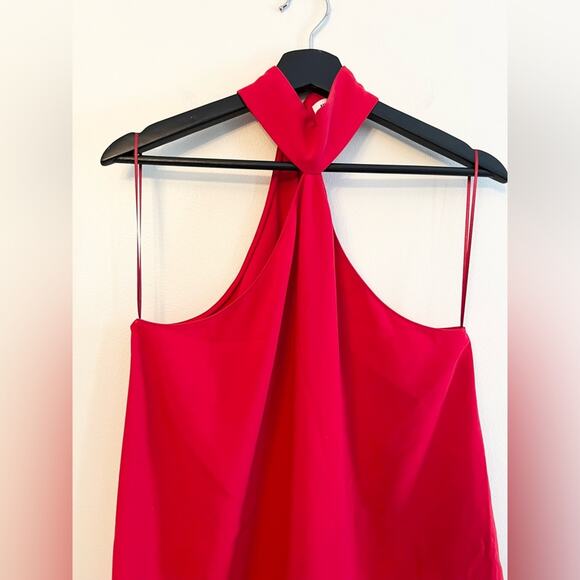Amanda Uprichard Queens dress Macintosh red halter swing short Valentine’s Day M - Picture 5 of 11